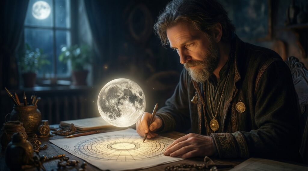 Лунный знак и хобби: что успокаивает и наполняет ресурсом - иллюстрация