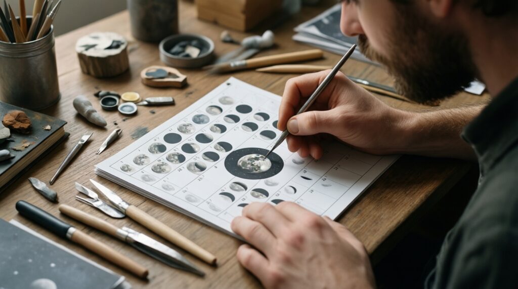 Лунные фазы и хобби: чем заниматься на растущей, полной и убывающей Луне - иллюстрация