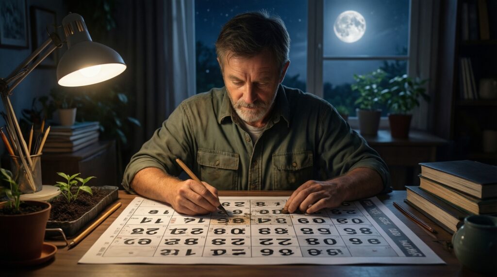 Как читать лунный календарь для хобби-садоводства и комнатных растений - иллюстрация