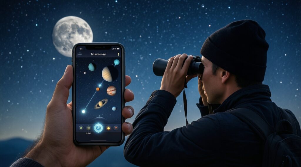 Наблюдение за звездным небом для начинающих: созвездия, метеоры и астрономические события - иллюстрация