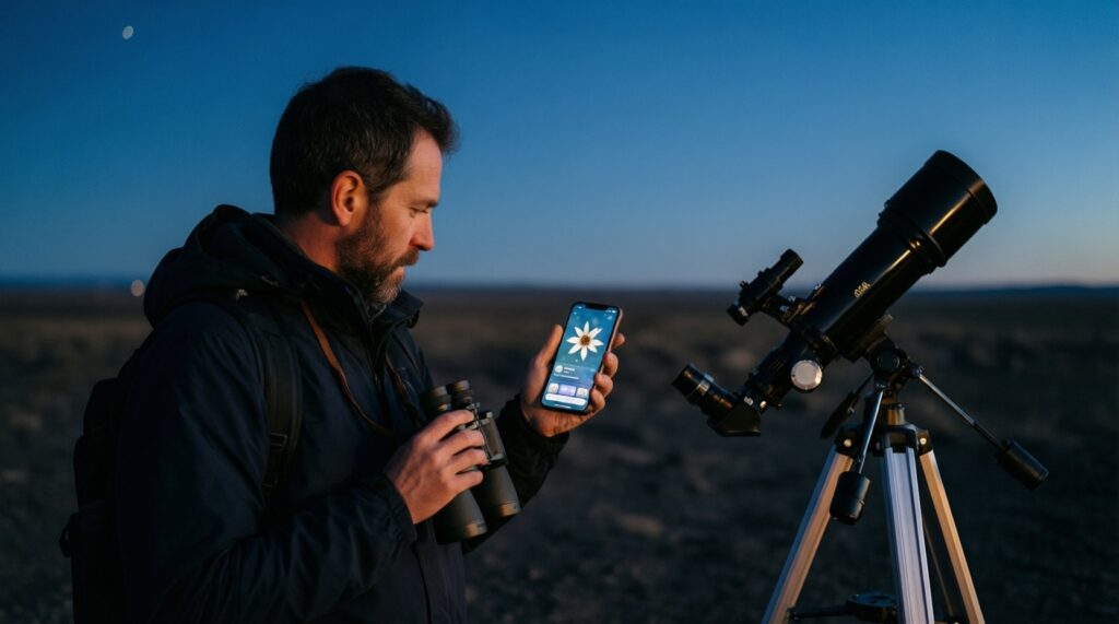 Наблюдение за звездным небом для начинающих: созвездия, метеоры и астрономические события - иллюстрация