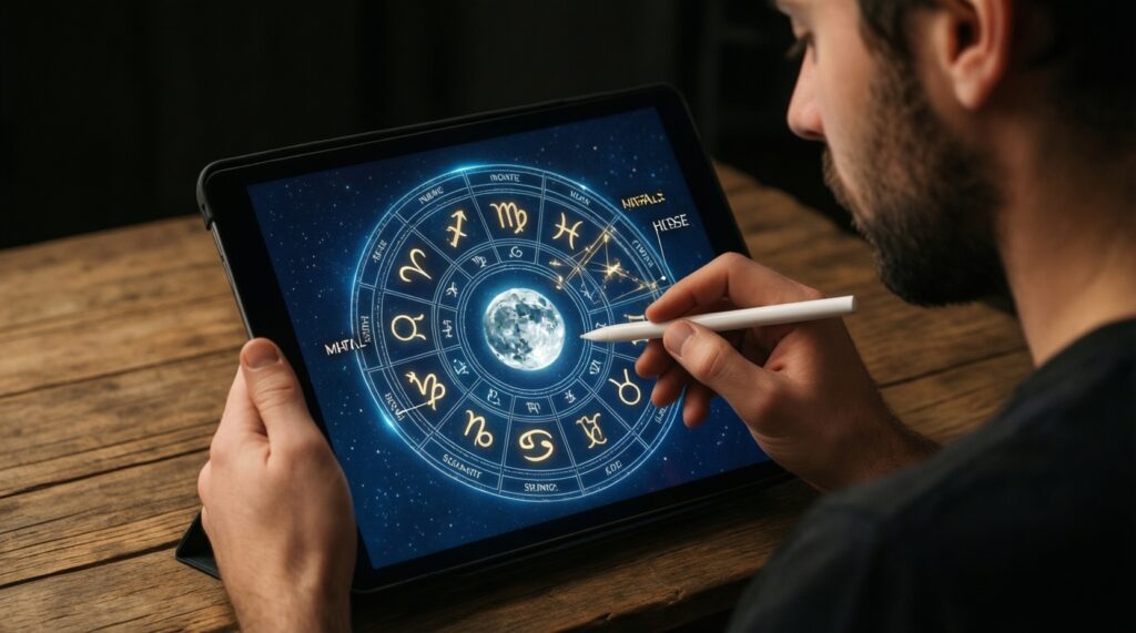 Луна в натальной карте: как подобрать ритуалы отдыха и восстановления под себя - иллюстрация