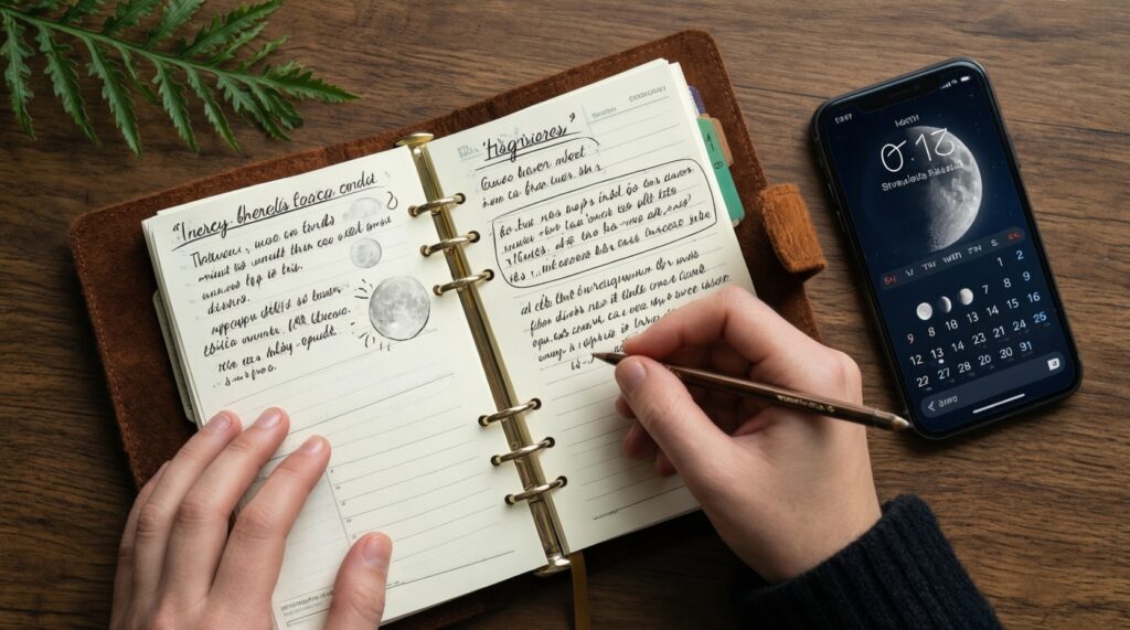 Челлендж на 30 дней: наблюдаем Луну и фиксируем настроение, энергию и события - иллюстрация