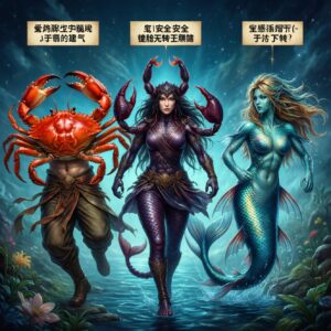 Интересы водных знаков (Рак, Скорпион, Рыбы): эмоции, глубина и интуиция