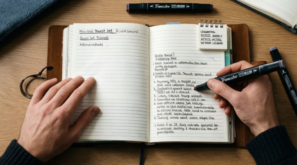 Астрология и творчество: как вести арт-дневник транзитов и настроений - иллюстрация