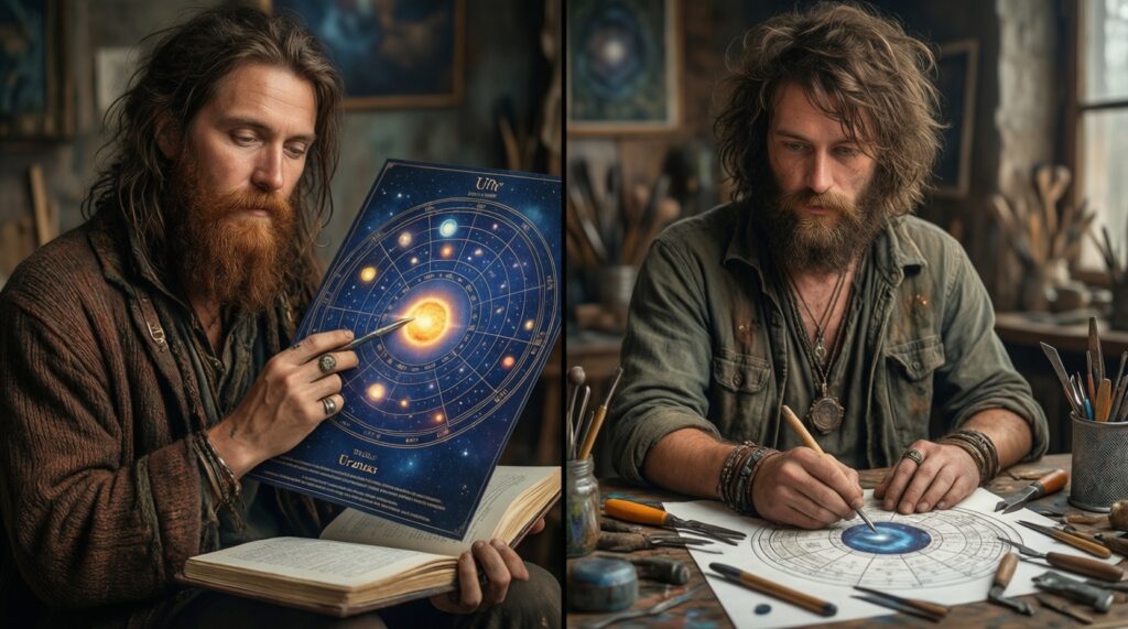 Уран в карте: необычные хобби и тяга к экспериментам (техно, DIY, новое) - иллюстрация