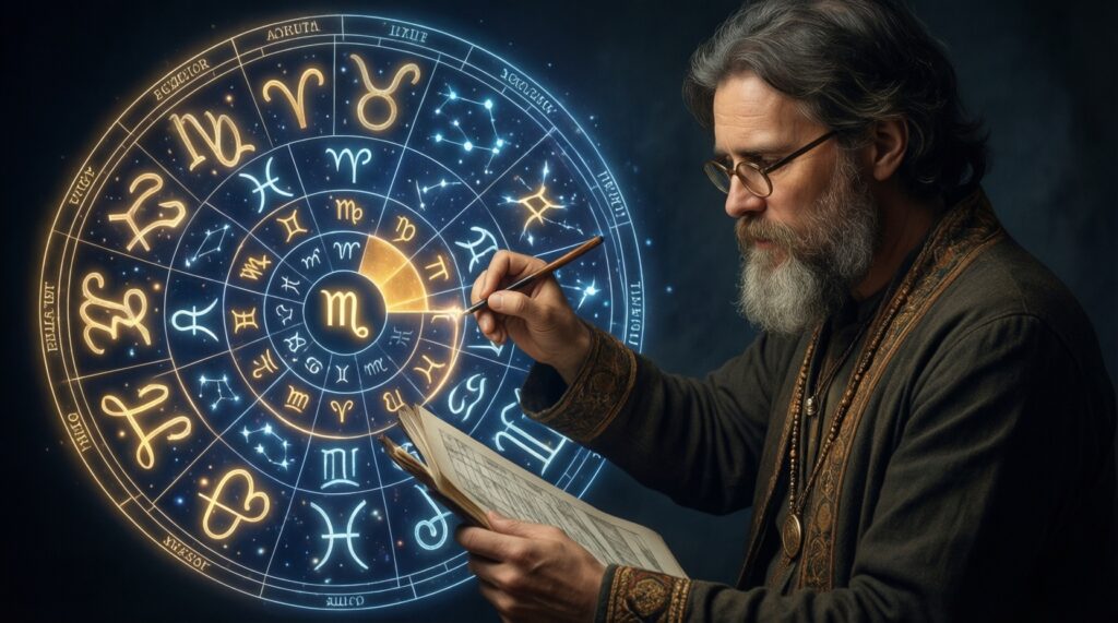 Астрологическая карта интересов: какие занятия раскрывают ваш потенциал по натальной карте - иллюстрация