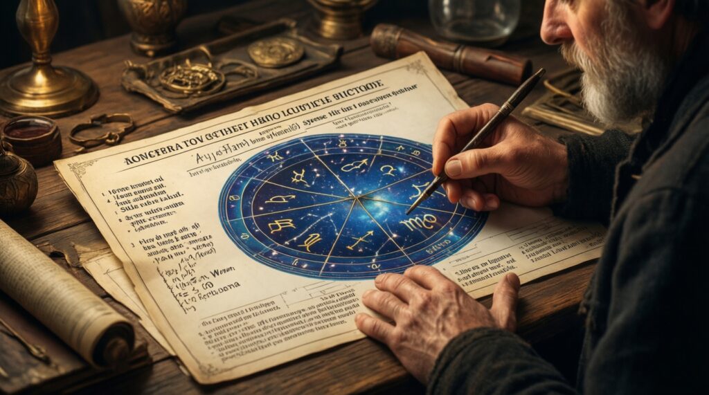 Астрологическая карта интересов: какие занятия раскрывают ваш потенциал по натальной карте - иллюстрация