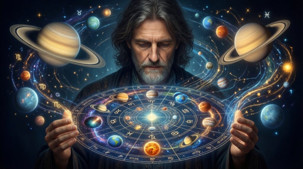 Астрологическая карта интересов: какие занятия раскрывают ваш потенциал по натальной карте - иллюстрация