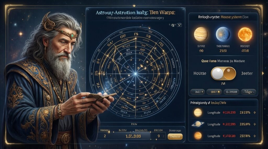 Топ-5 бесплатных приложений для построения натальной карты: сравнение и впечатления - иллюстрация