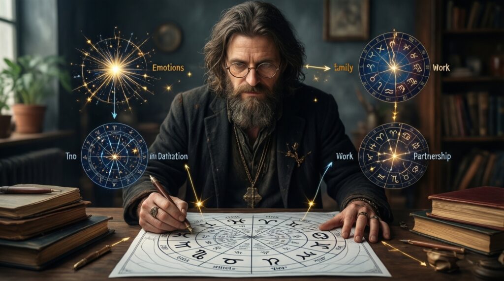 Дома гороскопа простыми словами: где в карте 