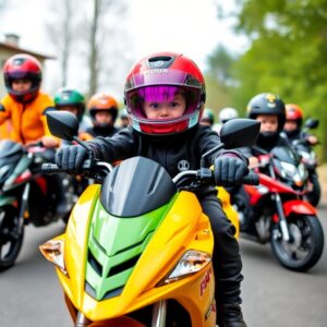 Детская мотошкола обучение безопасному вождению для юных гонщиков